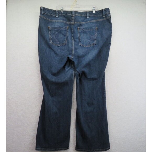 Lane Bryant Jeans Womens Size 26 Average Blue Dark Wash Denim Distinctly Boot - Picture 3 of 10